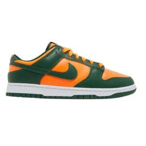 NIKE Men's Dunk Low Retro Athletic Shoes Size 10 In Orange/Green